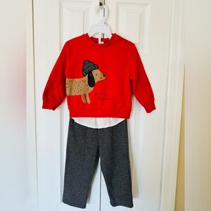 Christmas matching set size 12-18 months